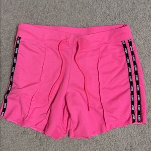 loose pink shorts